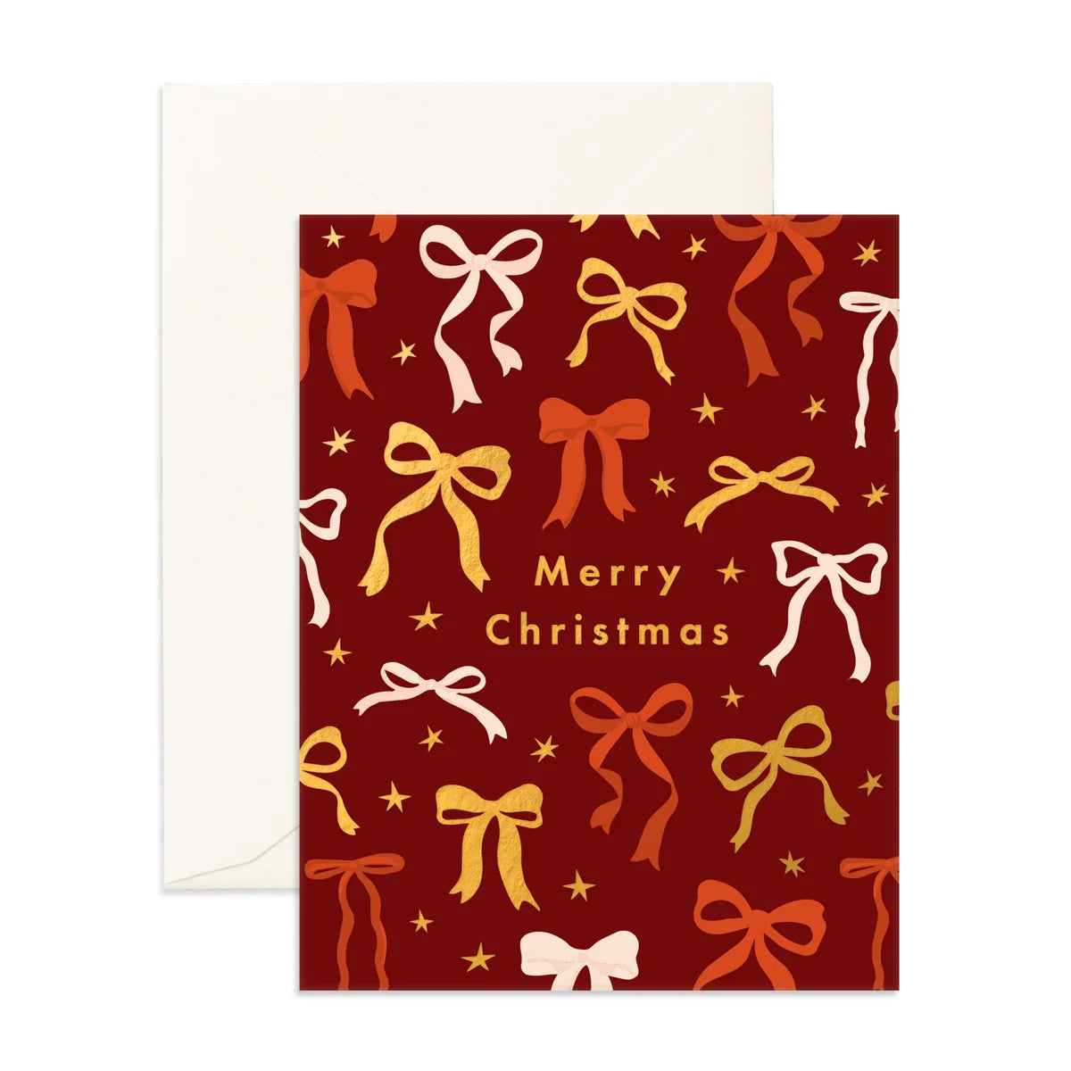 Fox & Fallow Merry Christmas Bows Greeting Card