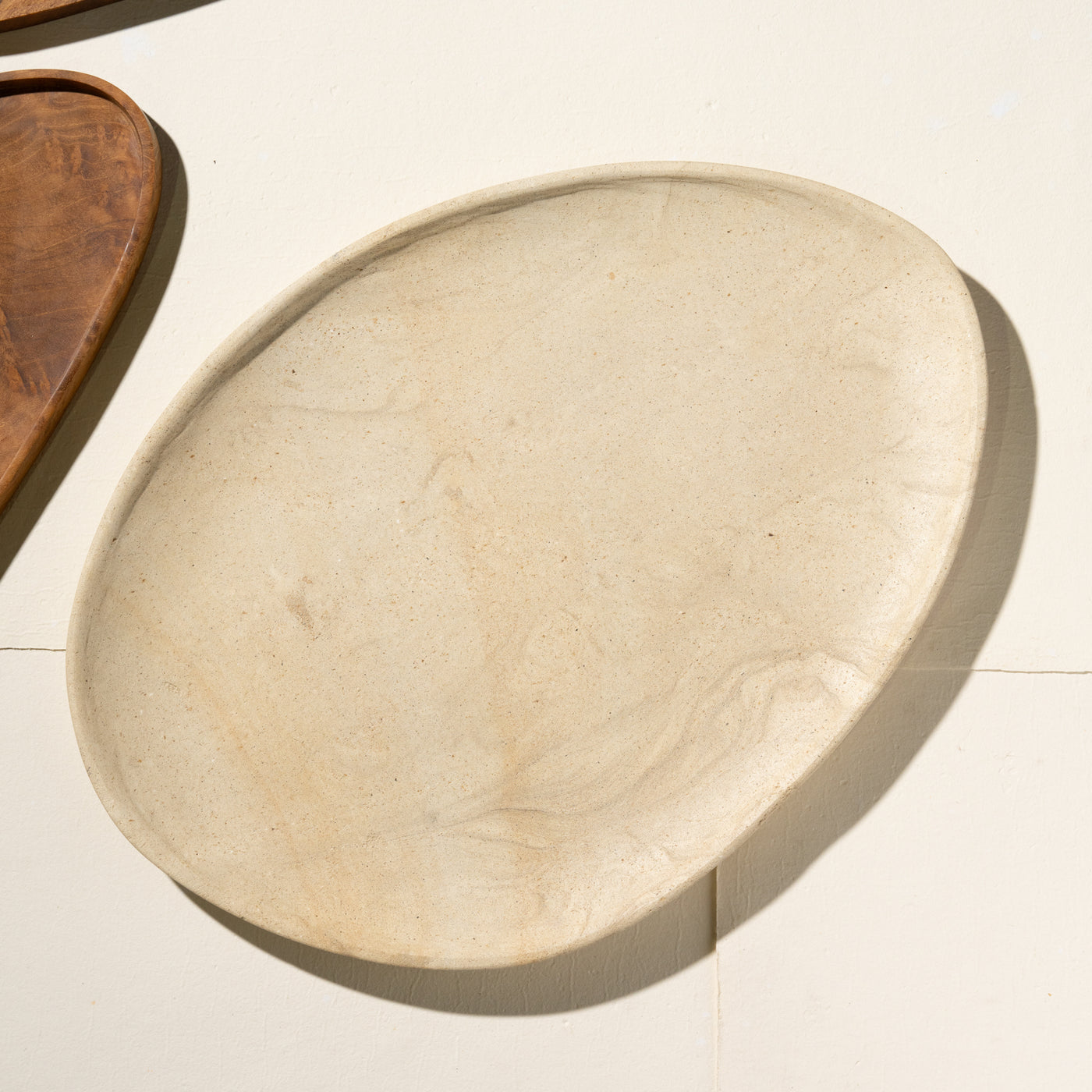Inartisan Greer Sandstone Pebble Platter - Gro Urban Oasis