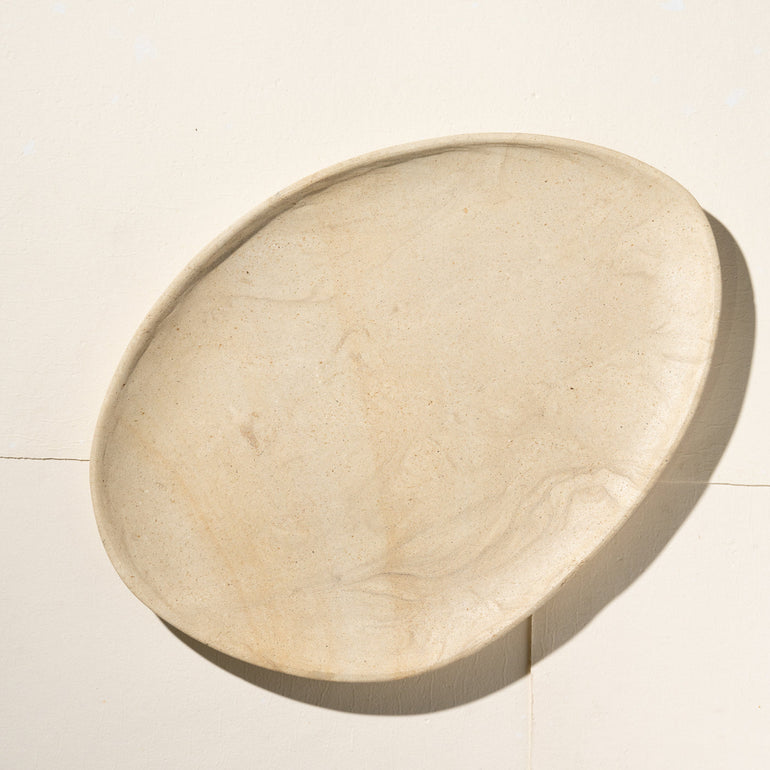 Inartisan Greer Sandstone Pebble Platter - Gro Urban Oasis