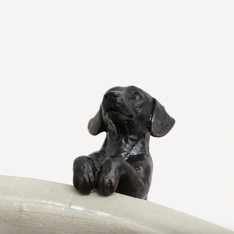 Hanging Dachshund Dog Dark Brown