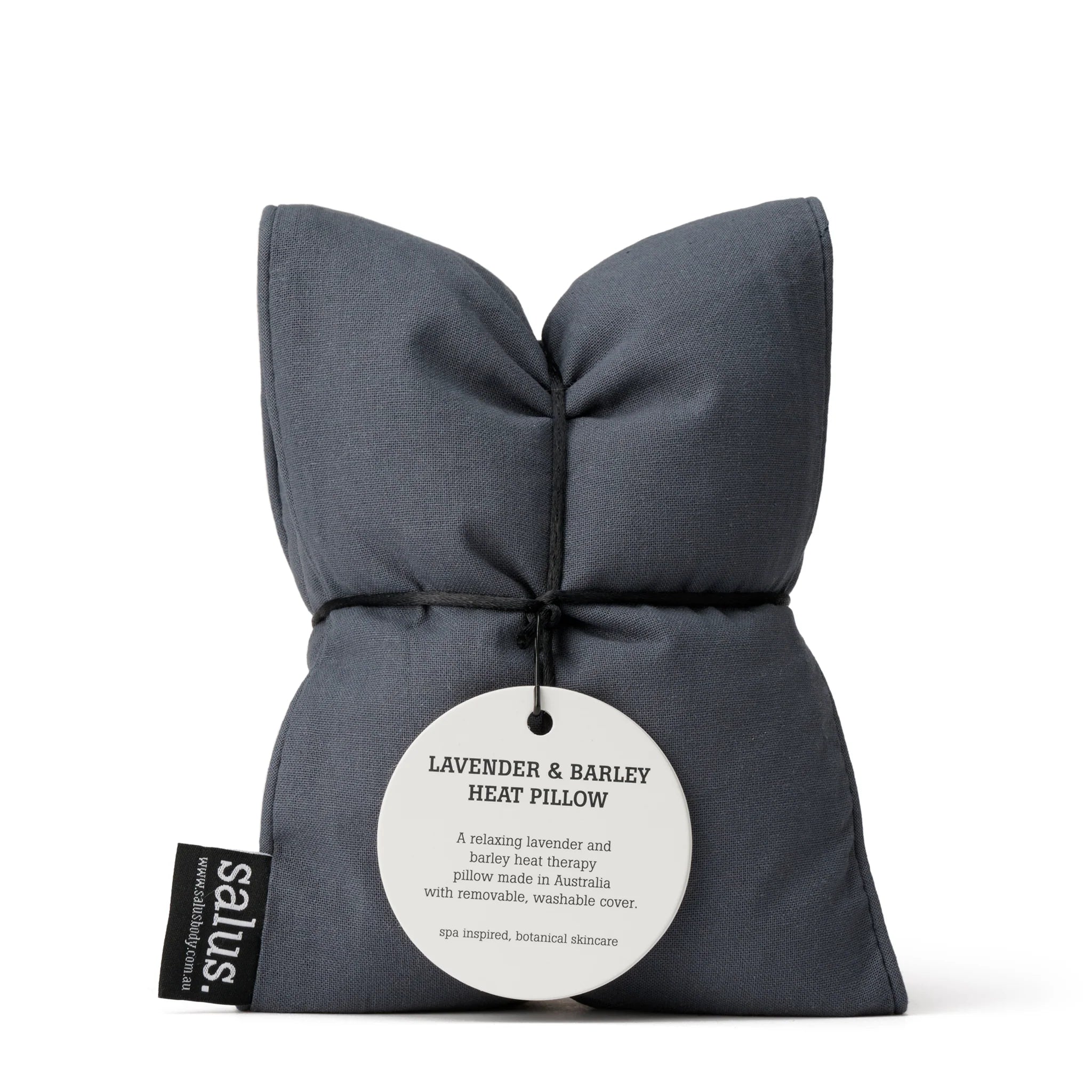 Salus Lavender & Barley Heat Pillow & Cover - Charcoal