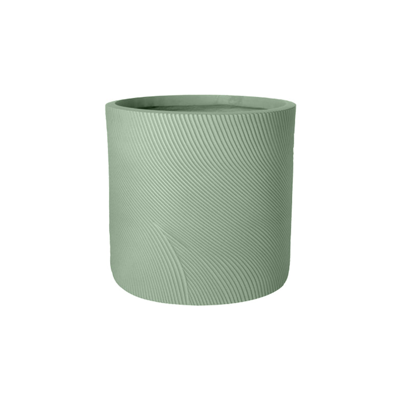 Helix Cylinder Pot Green 440 mm