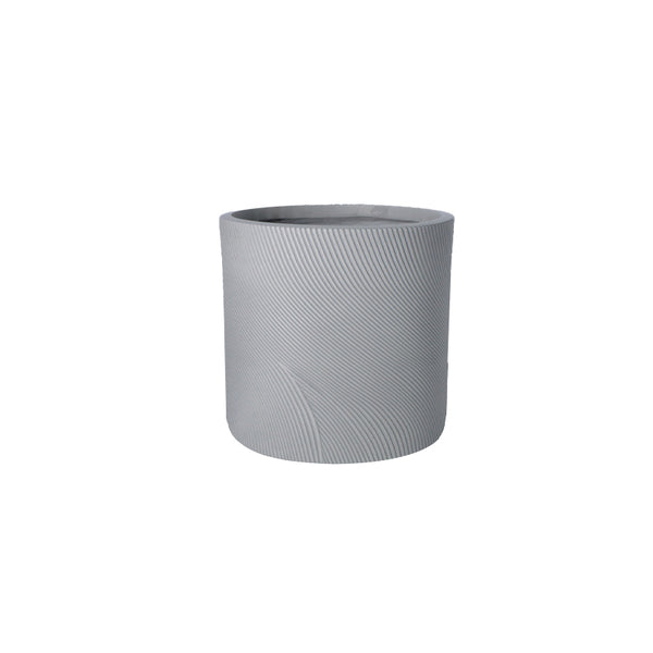 Helix Cylinder Pot Grey 300 mm