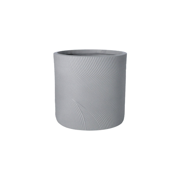 Helix Cylinder Pot Grey 360 mm