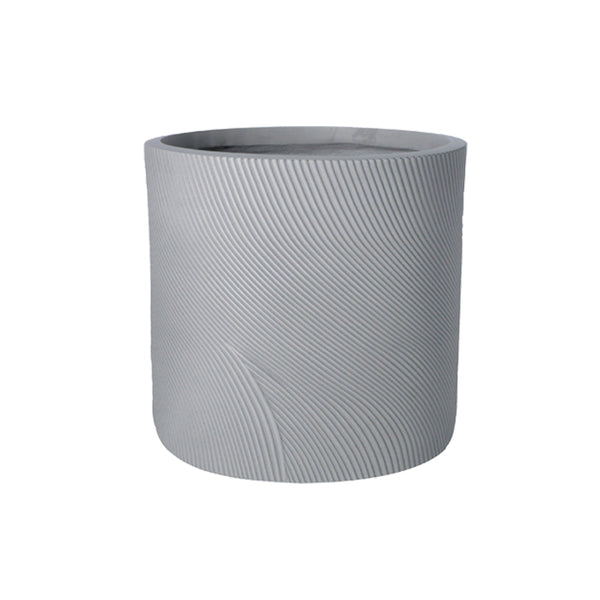 Helix Cylinder Pot Grey 520 mm