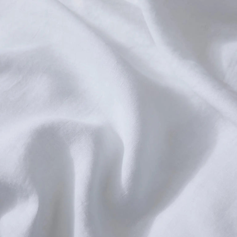 Ravello Linen Fitted Sheet King Bed White - Gro Urban Oasis