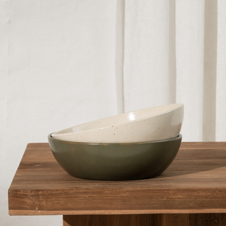 Inartisan Kaia Serving Bowl Olive - Gro Urban Oasis