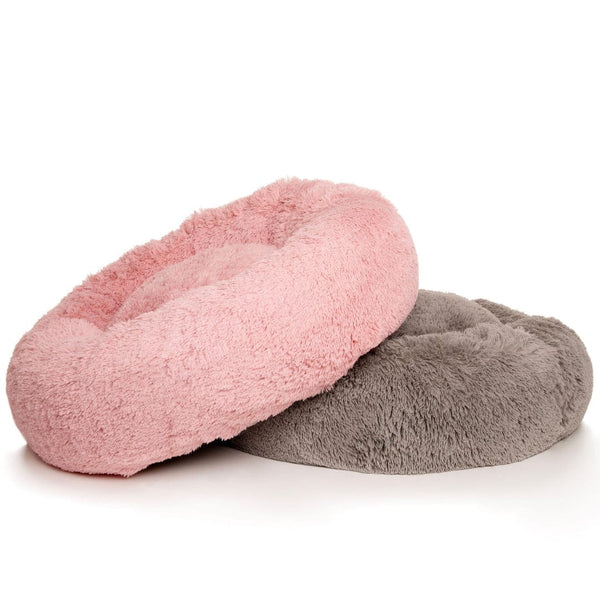 Kloud9 Teddy Calming Dog Bed Grey Medium