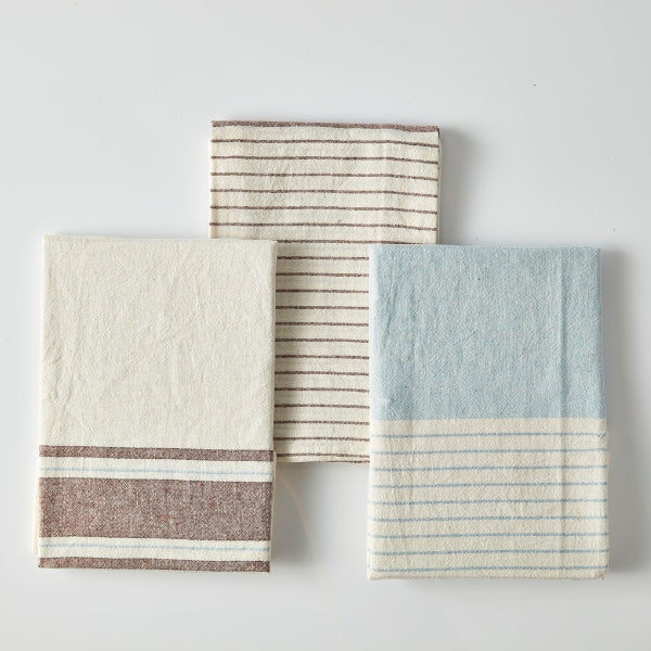 Neale Whitaker Everyday Set of 3 Tea Towels Mocha - Gro Urban Oasis
