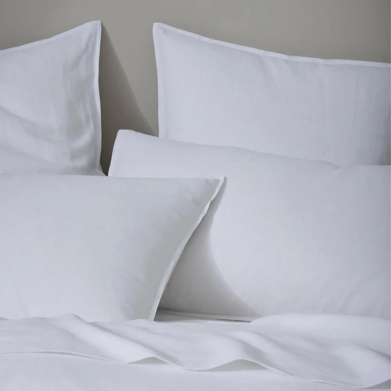 Ravello Linen Pillowcase Pair White - Gro Urban Oasis