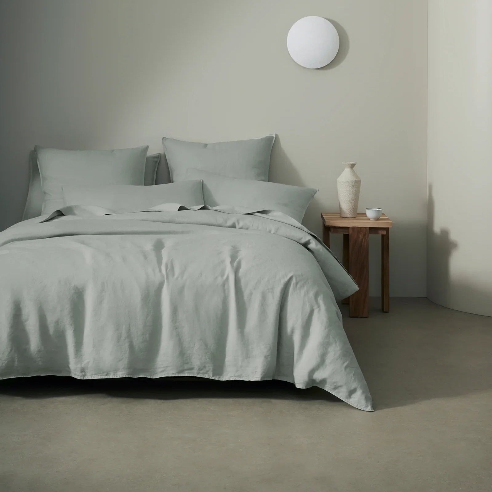 Ravello Linen Pillowcase Pair Sage - Gro Urban Oasis