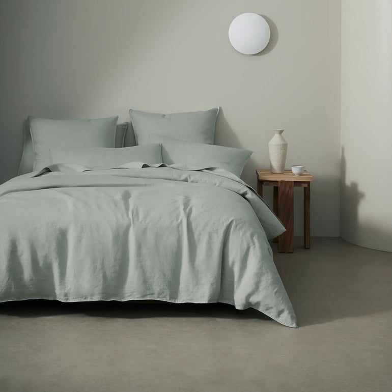 Ravello Linen Pillowcase Pair Sage - Gro Urban Oasis