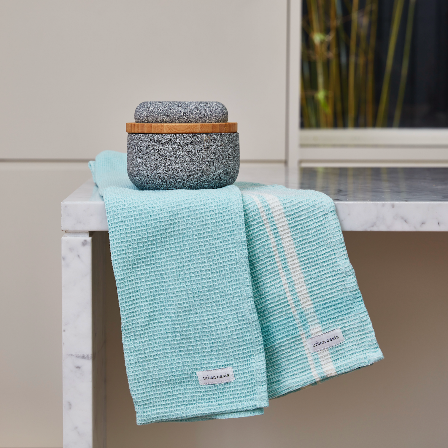 Urban Oasis Addy Set of 2 Tea Towels Astral - Gro Urban Oasis