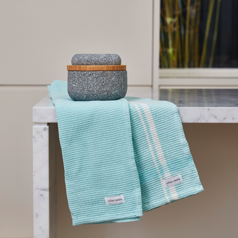 Urban Oasis Addy Set of 2 Tea Towels Astral - Gro Urban Oasis