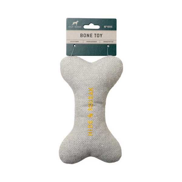 Plush Squeaky Dog Bone Toy - Gro Urban Oasis
