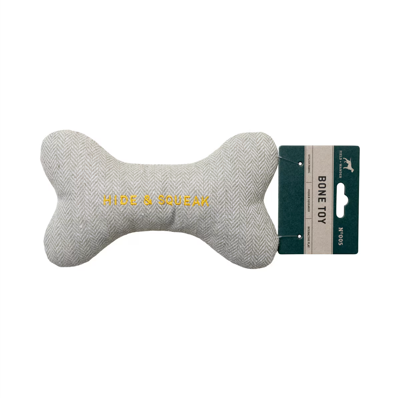 Plush Squeaky Dog Bone Toy - Gro Urban Oasis