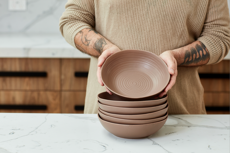 Neale Whitaker Everyday Pasta Bowl Mocha - Gro Urban Oasis