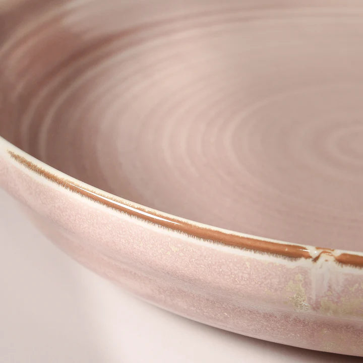 Indigo Love Suiki Serving Bowl Extra Large Dusty Pink - Gro Urban Oasis
