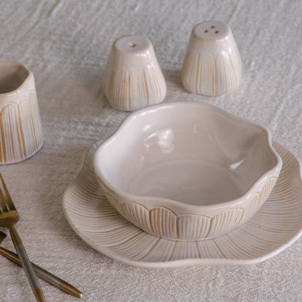 Eadie Lifestyle Highlines Botanica Dinner Bowl Oat