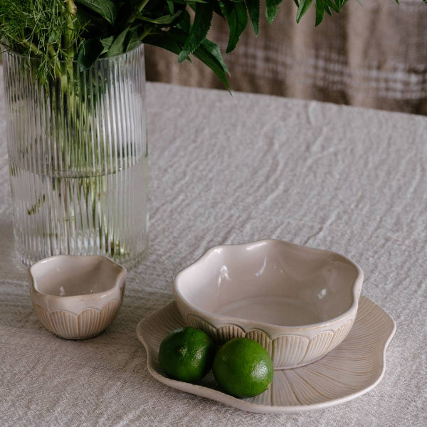 Eadie Lifestyle Highlines Botanica Dinner Bowl Oat