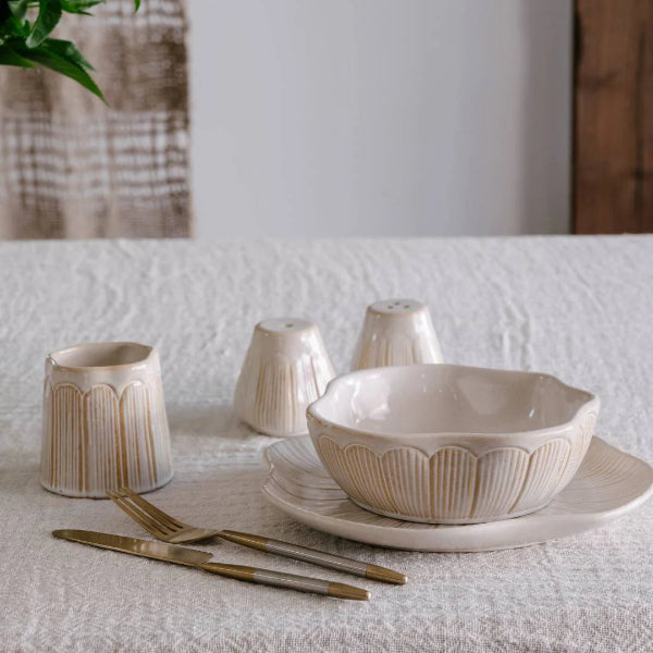 Eadie Lifestyle Highlines Botanica Dinner Bowl Oat