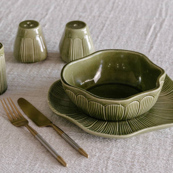 Eadie Lifestyle Highlines Botanica Dinner Bowl Moss