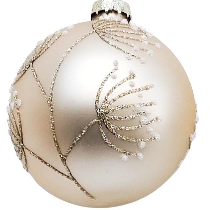 Blossom Baubles Champagne 1 8cm each