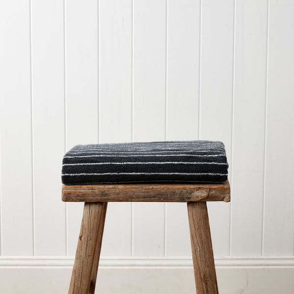 Urban Oasis Hudson Stripe Bath Towel Granite - Gro Urban Oasis