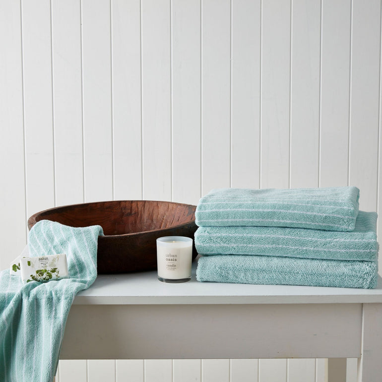 Urban Oasis Hudson Stripe Bath Sheet Mare - Gro Urban Oasis