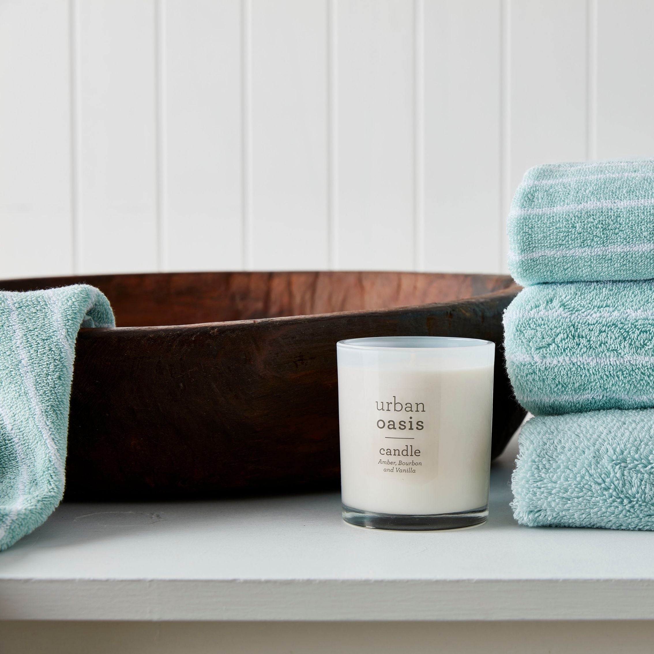 Urban Oasis Hudson Stripe Bath Towel Mare - Gro Urban Oasis
