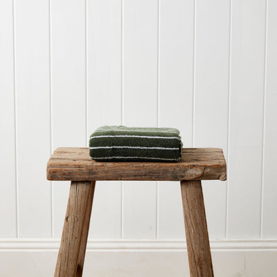 Urban Oasis Hudson Stripe Hand Towel Thyme - Gro Urban Oasis