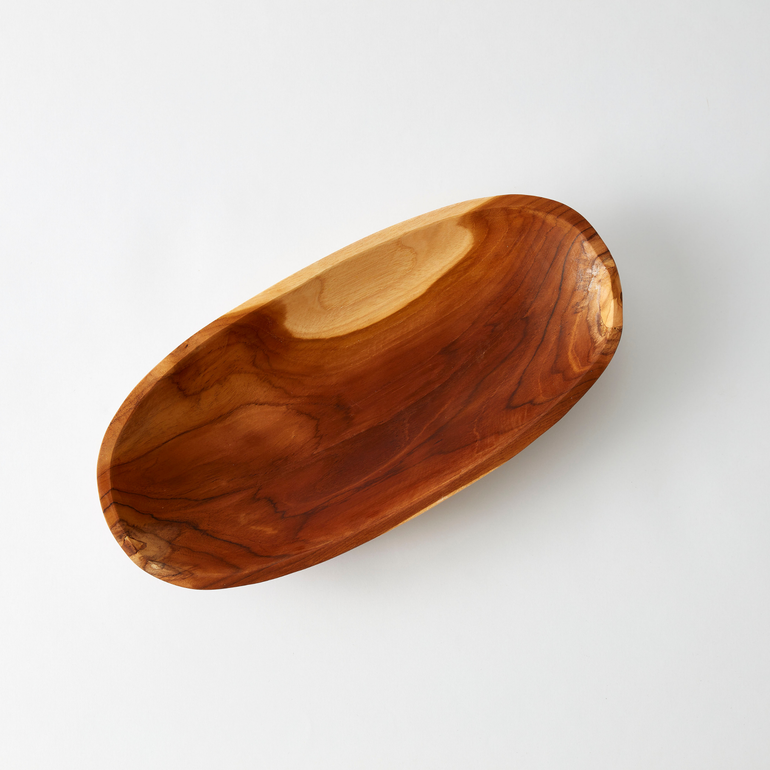 Urban Oasis Kari Teak Oval Bowl - Gro Urban Oasis
