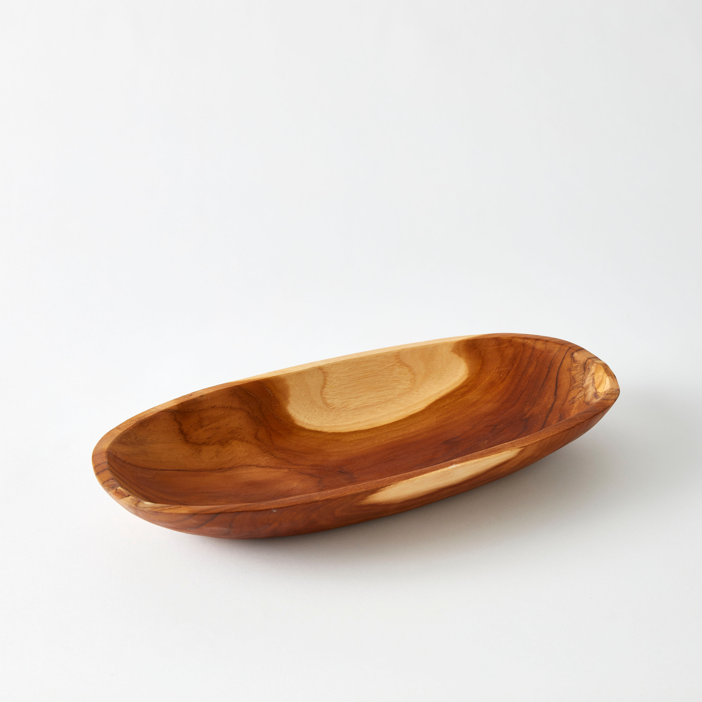 Urban Oasis Kari Teak Oval Bowl - Gro Urban Oasis