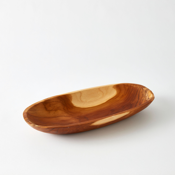 Urban Oasis Kari Teak Oval Bowl - Gro Urban Oasis