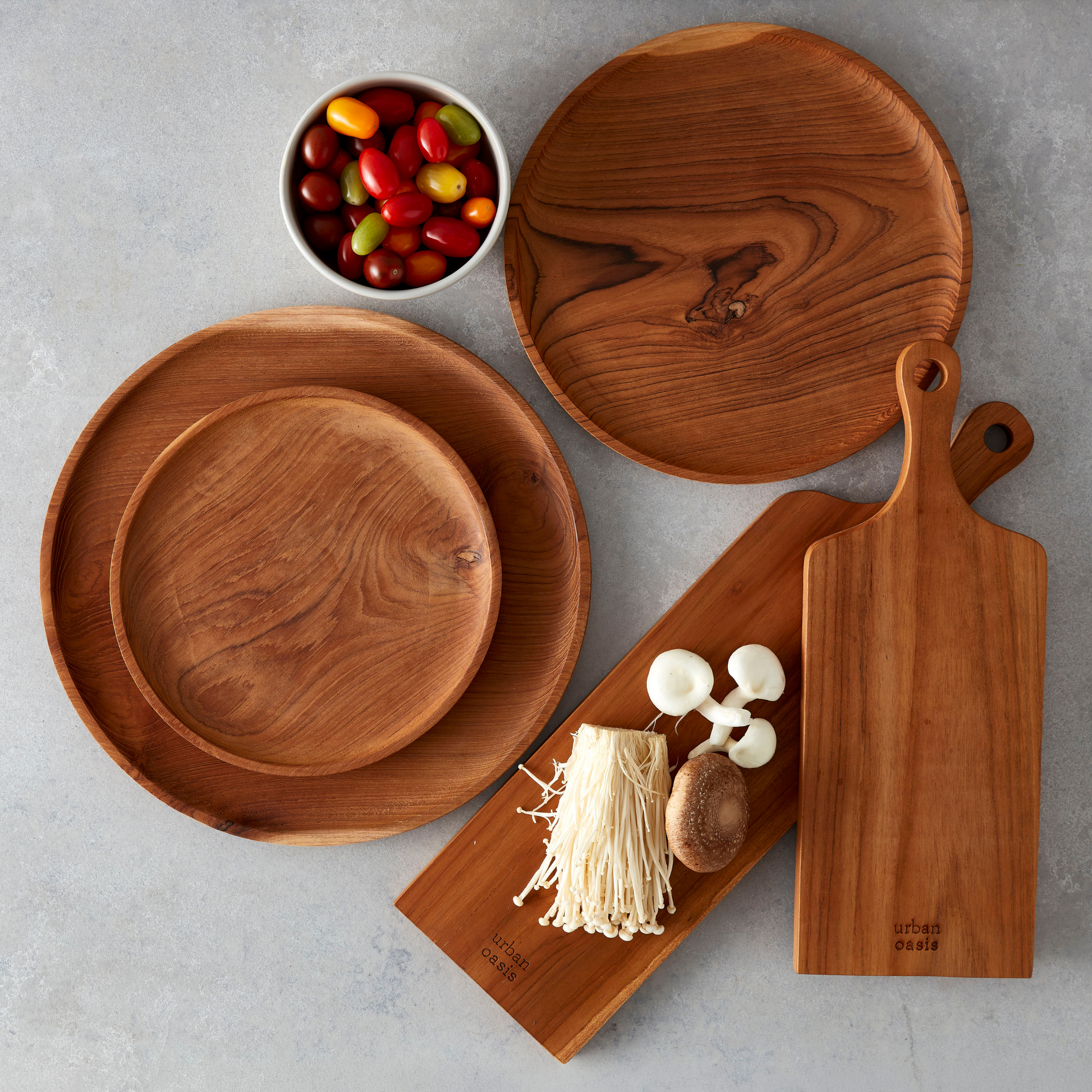 Urban Oasis Kari Teak Tray Medium - Gro Urban Oasis