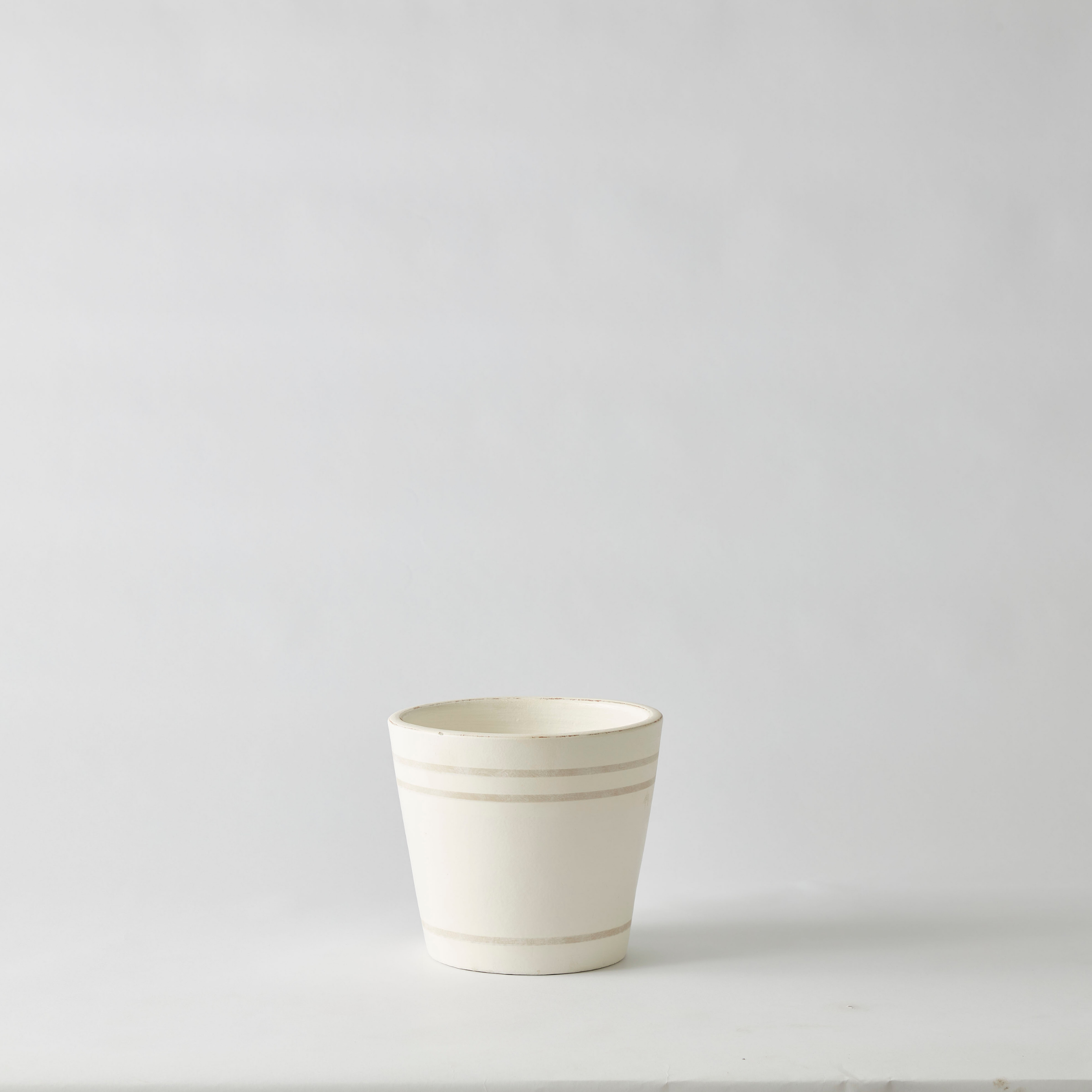 Urban Oasis Lani Stripe Pot Oyster 240mm - Gro Urban Oasis
