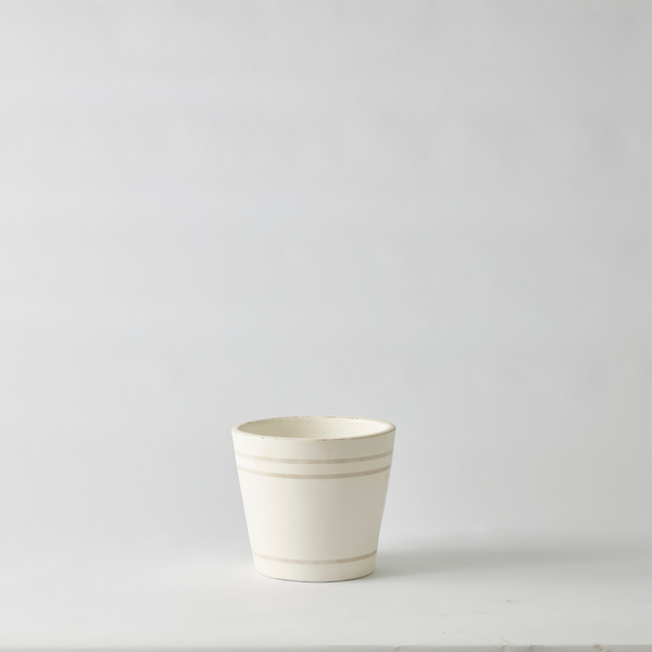 Urban Oasis Lani Stripe Pot Oyster 240mm - Gro Urban Oasis