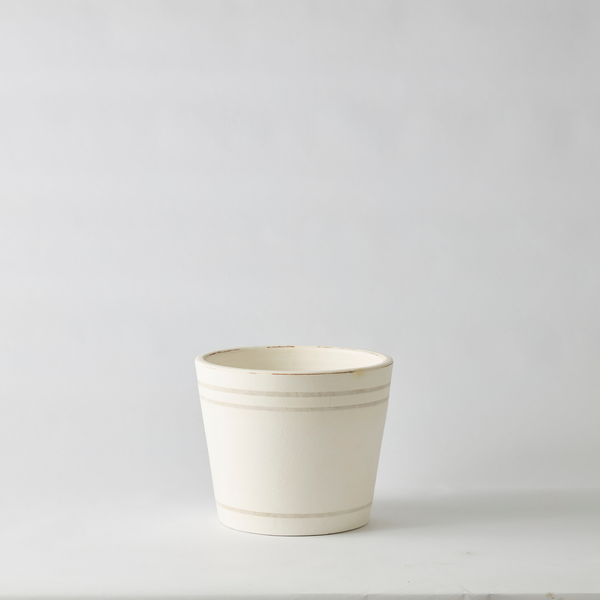 Urban Oasis Lani Stripe Pot Oyster 300mm - Gro Urban Oasis