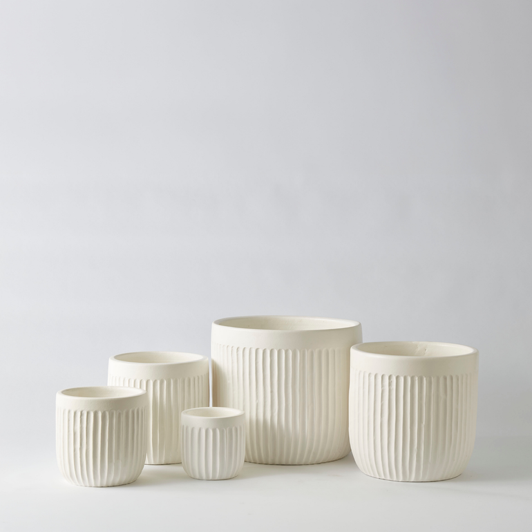 Urban Oasis Linea Pot White 300mm - Gro Urban Oasis