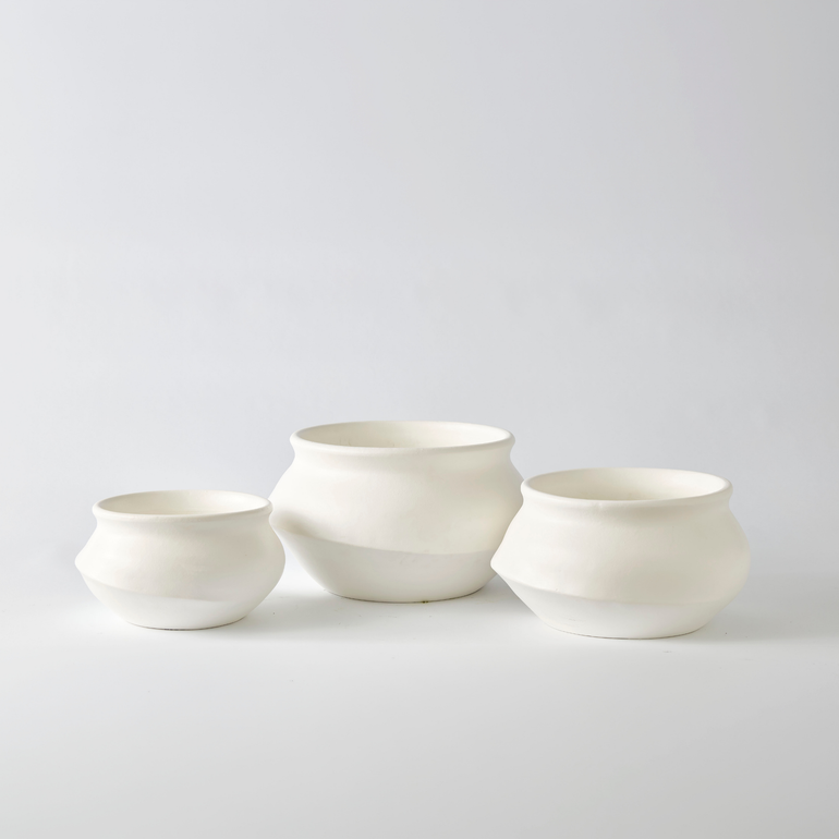 Urban Oasis Naya Pot Matte White Large - Gro Urban Oasis