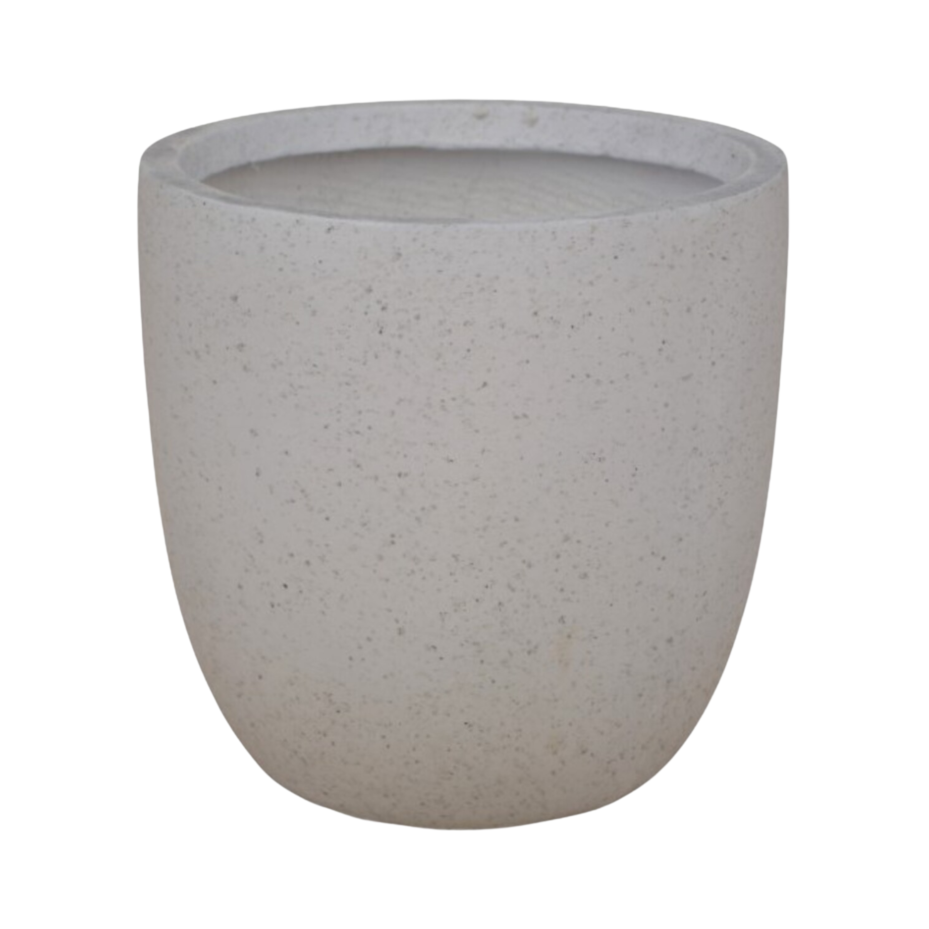 Asher Egg Pot White Terrazzo 520 mm