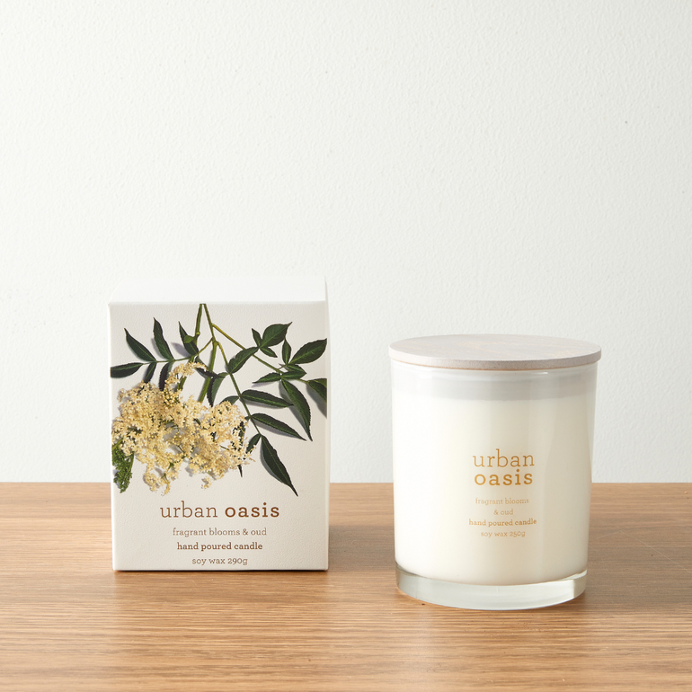 Urban Oasis Fragrant Blooms and Oud No.2 Candle - Gro Urban Oasis