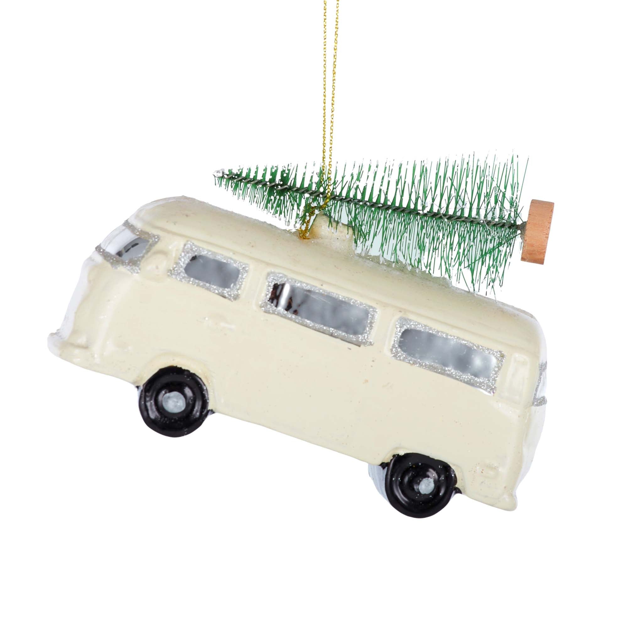 Kombi w/Tree Ornament Glass Cream