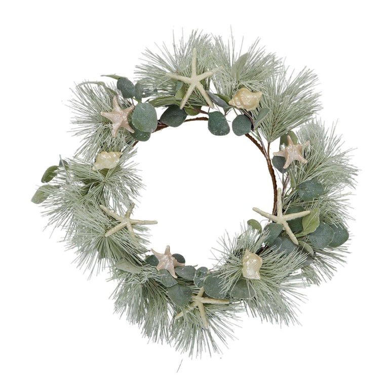 Eucalyptus Wreath Green/White - Gro Urban Oasis
