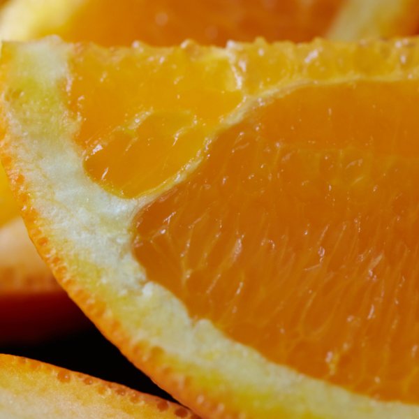 Fresh orange slices