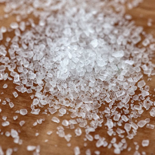 Sea salt crystals