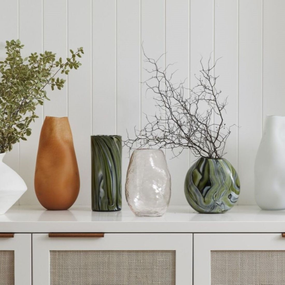 Ben David Malibu Vase Round Forest - Gro Urban Oasis