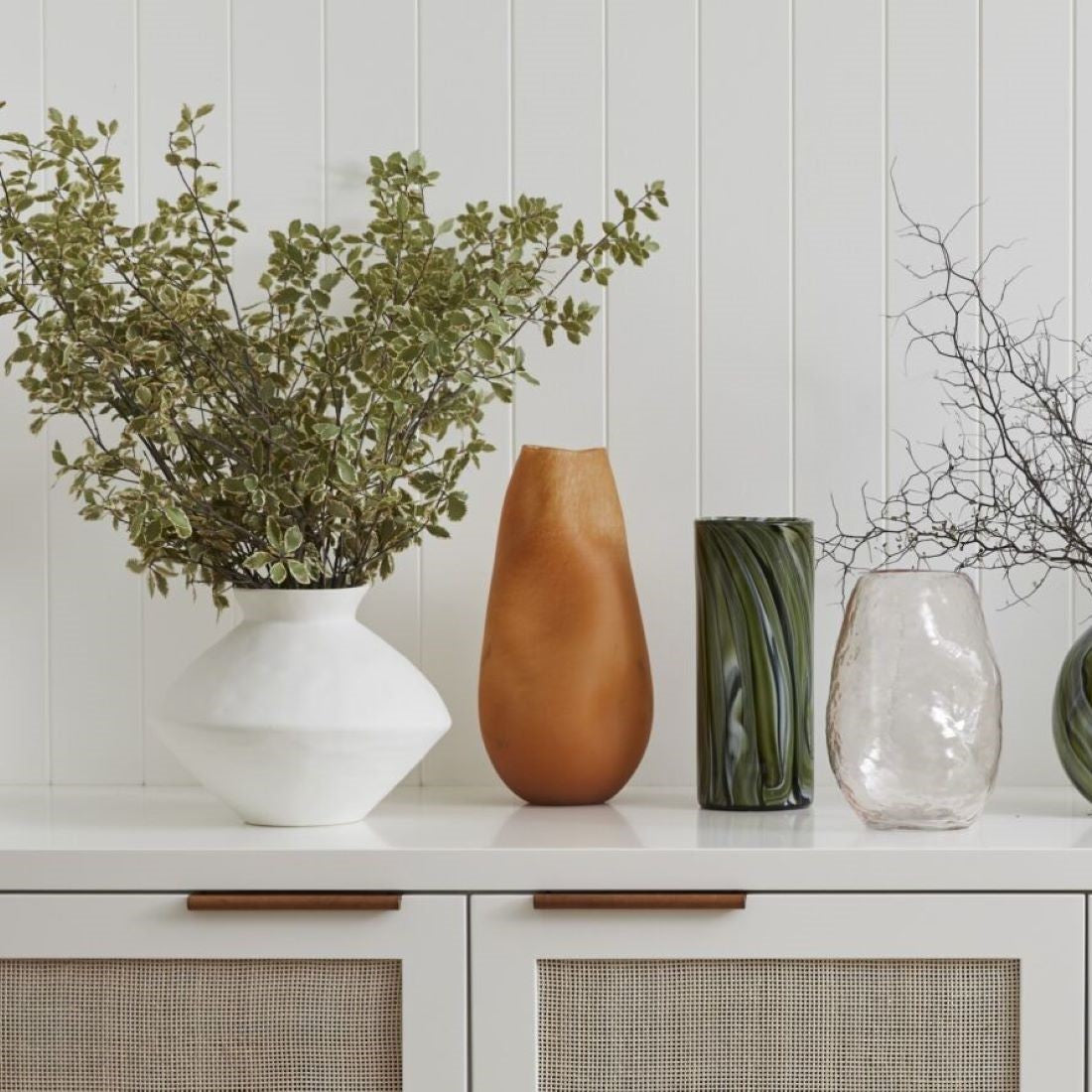 Ben David Mediterranean Squat Vase Natural - Gro Urban Oasis