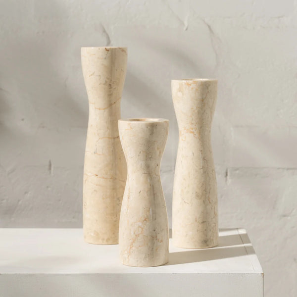Inartisan Eijaz Travertine Candle Holder Small