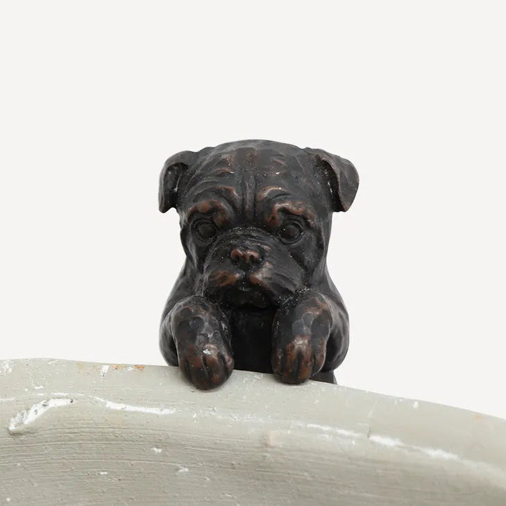 Hanging French Bulldog Dark Brown 1 pc